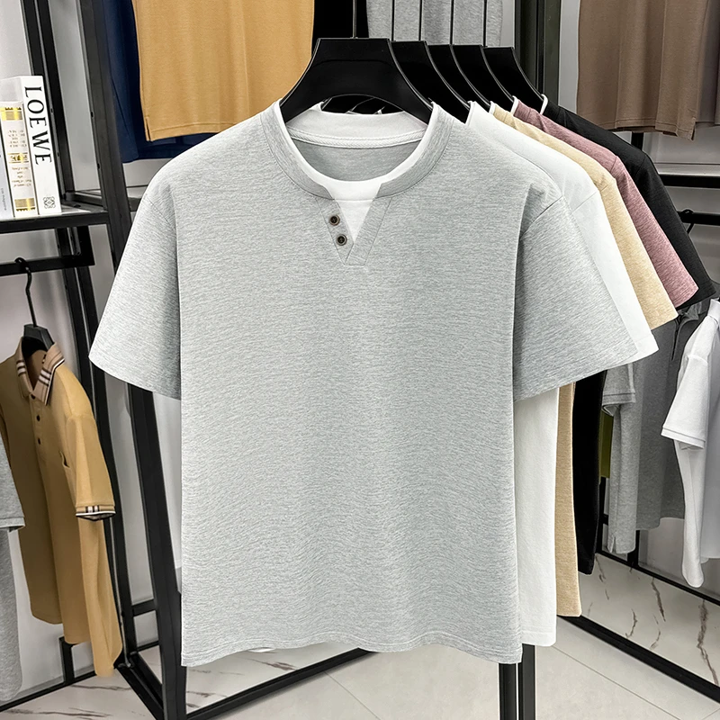 Men's Minimalist Henley Neck T - Men'S Fashion Trends 2025 reseña y precio