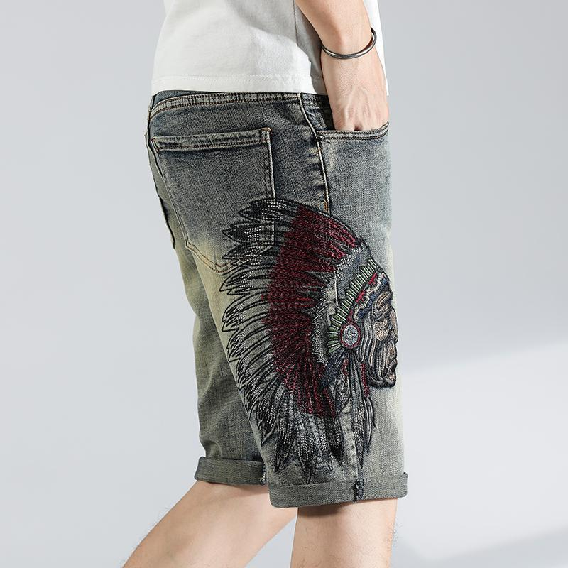 Ripped Graphic Men's Short Jea - Jeans Pants Fashion Men reseña y precio