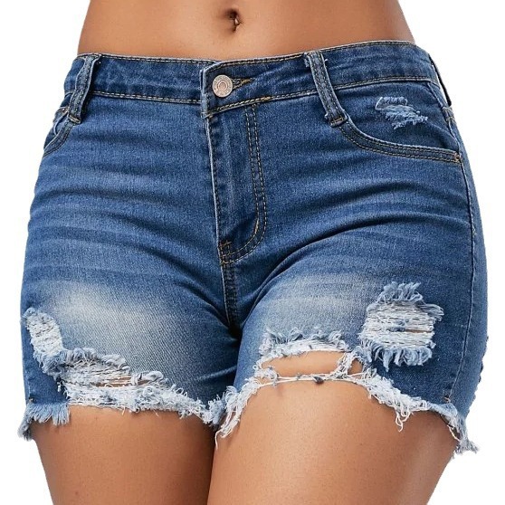 Shorts Women Hole Jeans Short  - Skinny Jeans Ripped reseña y precio