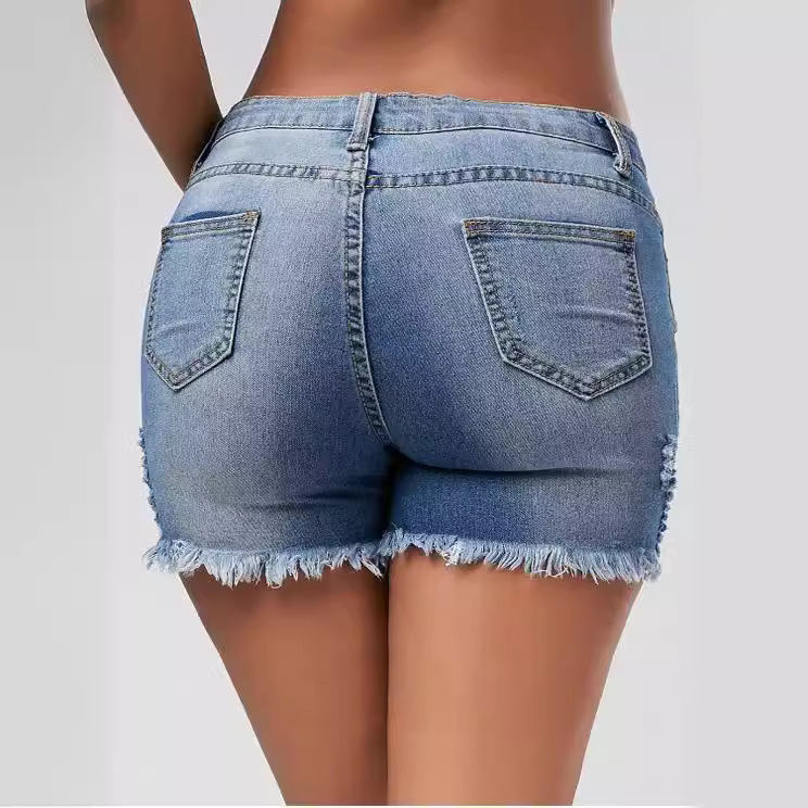 Shorts Women Hole Jeans Short  - Skinny Jeans Ripped reseña y precio