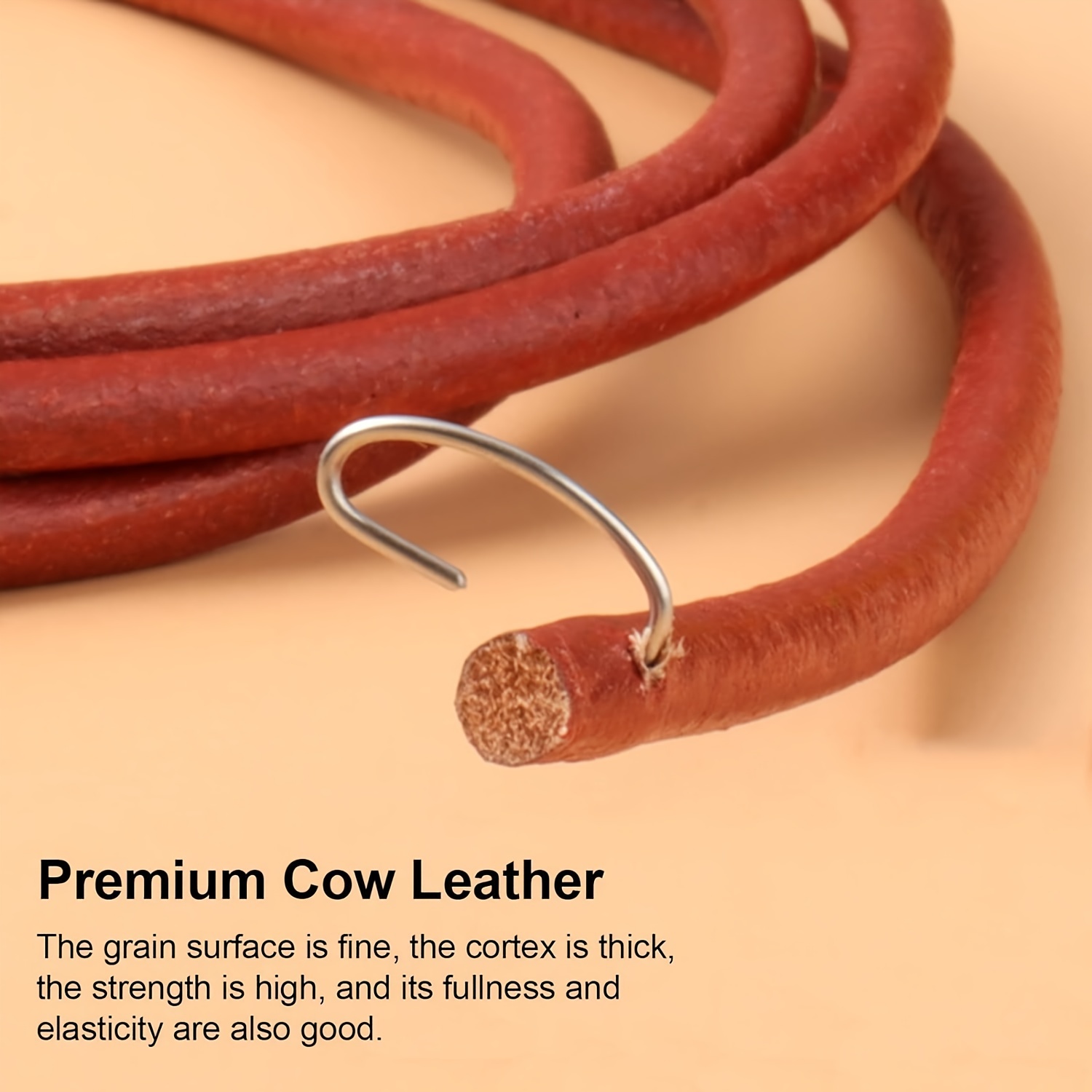 Durable brown cowhide pedal se - Leather Belt Braided reseña y precio