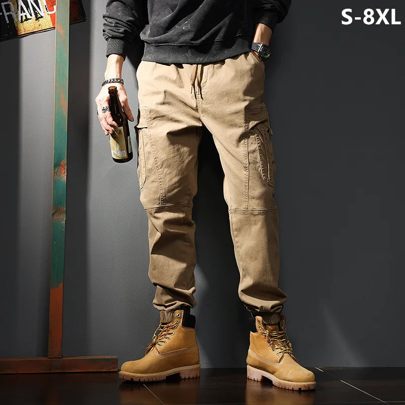 Loose Cargo Joggers Cotton Swe - Jogger Sweatpants Men reseña y precio