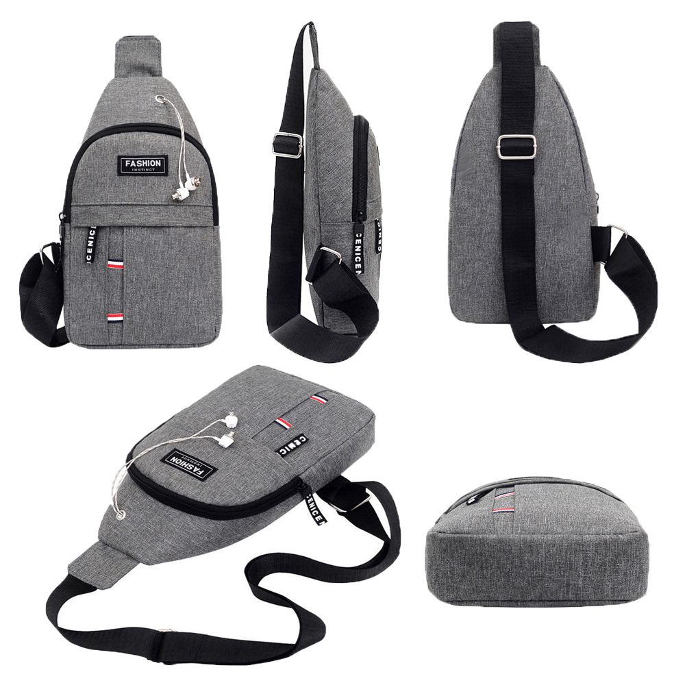 Men's Chest Bag New Fashion Ko - Men Fashion Korean Style reseña y precio