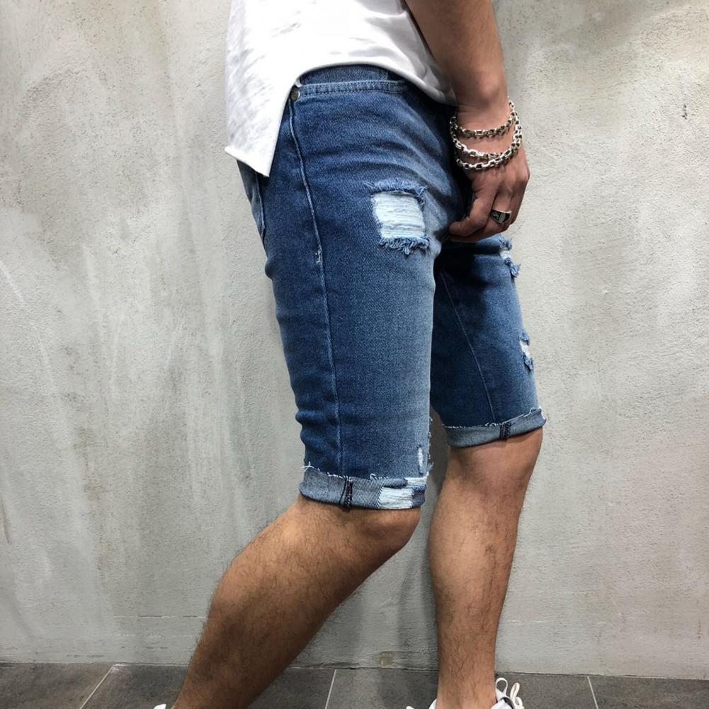 Men Short Jeans Denim Tight Sh - Skinny Jeans Ripped reseña y precio