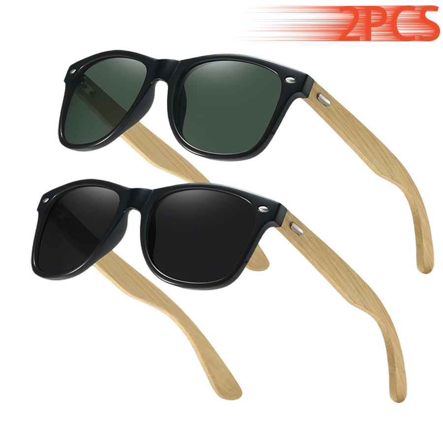 2PCS Classic Vintage Bamboo Wo - Fashion Men Vogue reseña y precio