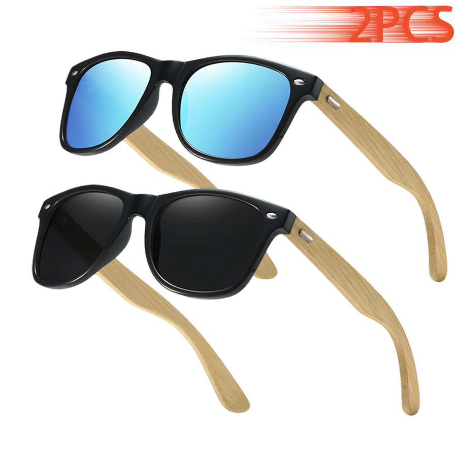 2PCS Classic Vintage Bamboo Wo - Fashion Men Vogue reseña y precio