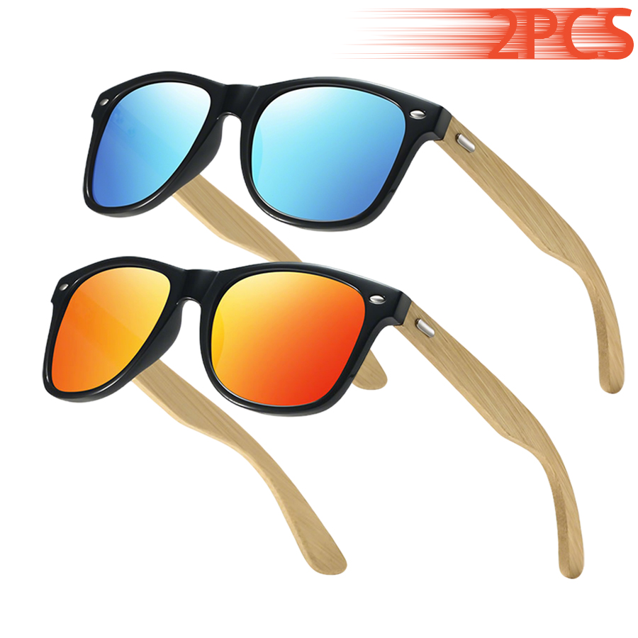 2PCS Classic Vintage Bamboo Wo - Fashion Men Vogue reseña y precio