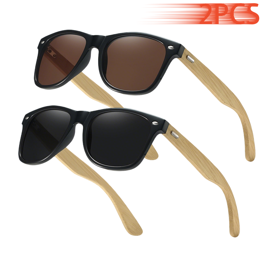2PCS Classic Vintage Bamboo Wo - Fashion Men Vogue reseña y precio
