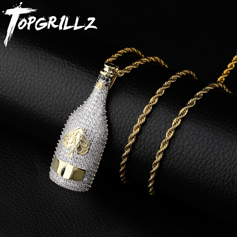 TOPGRILLZ Big Wine Bottle Neck - Fashion Men Vogue reseña y precio