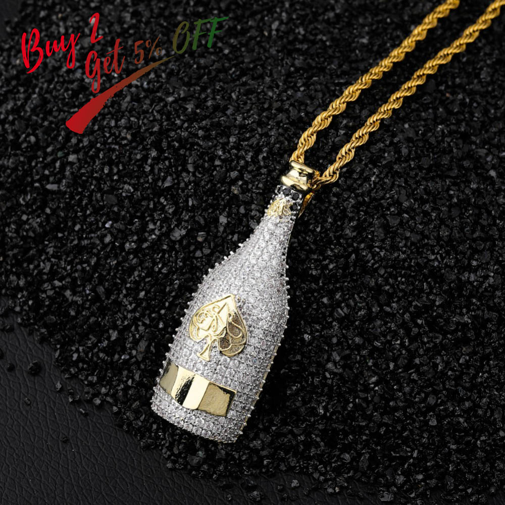 TOPGRILLZ Big Wine Bottle Neck - Fashion Men Vogue reseña y precio