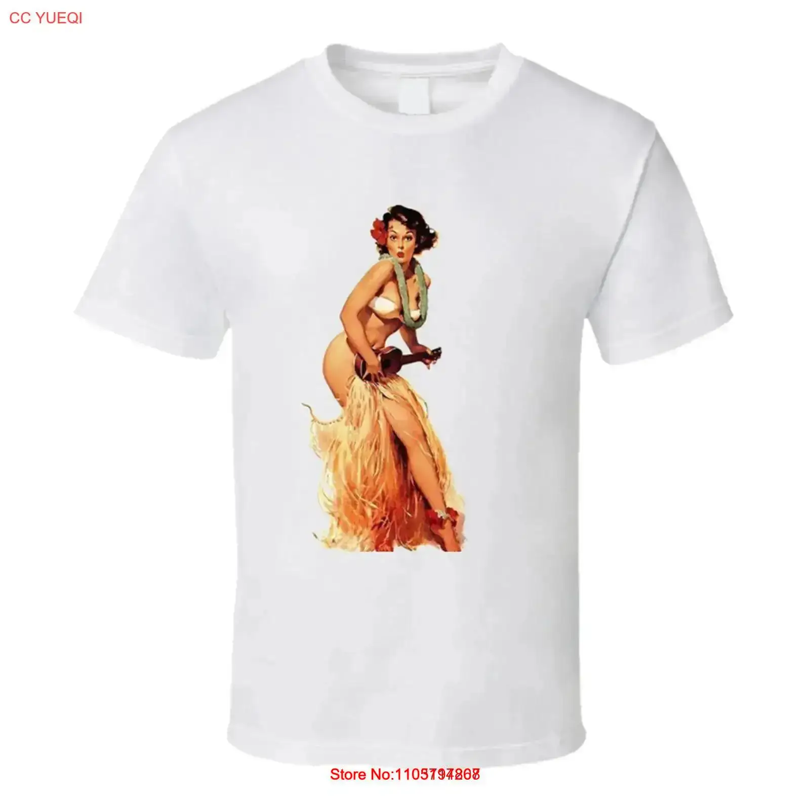Retro T shirt Tiki Hula Girl U - Mens Fashion In The 50S reseña y precio