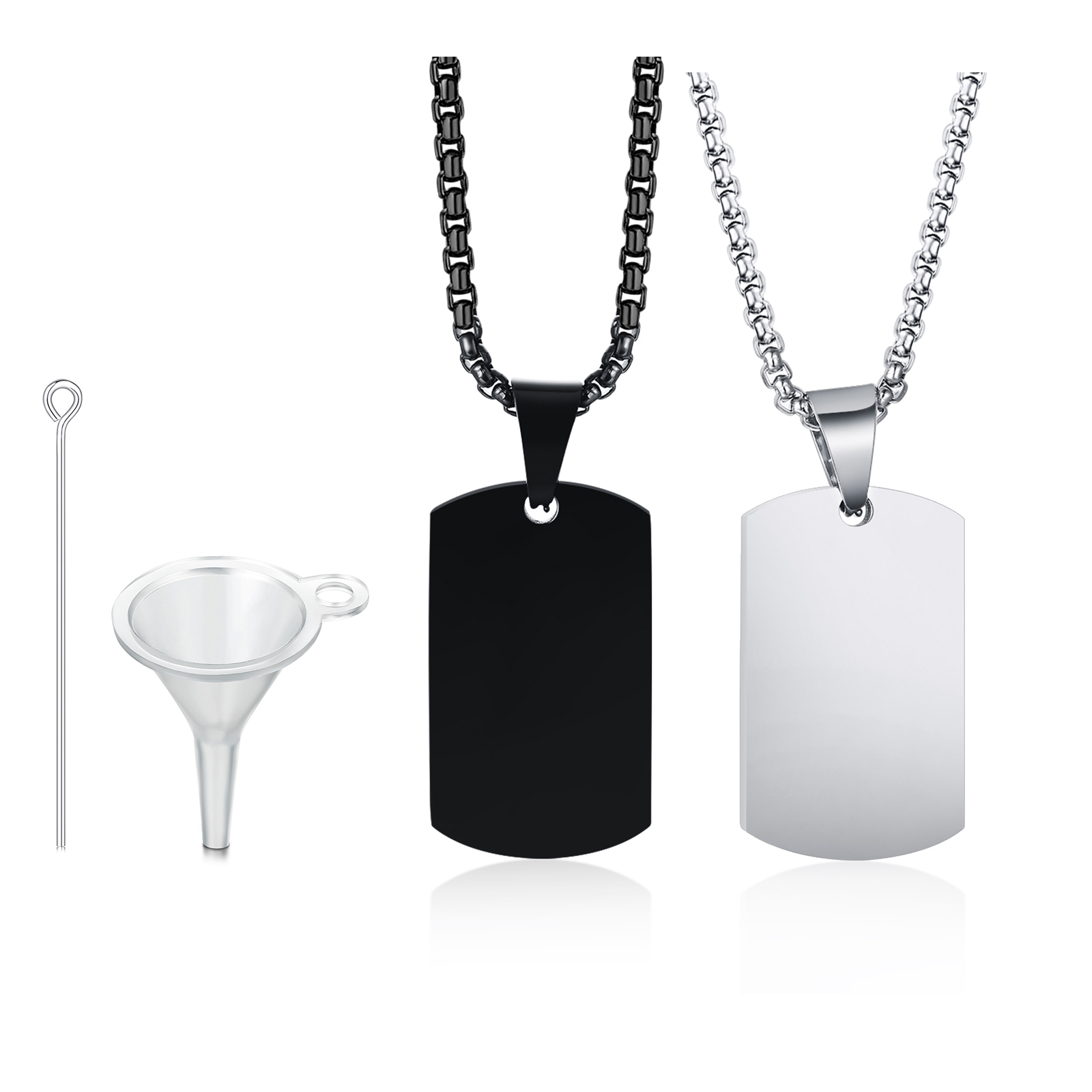Men Dog Tag Urn Necklace,Stain - Mens Fashion In The 50S reseña y precio