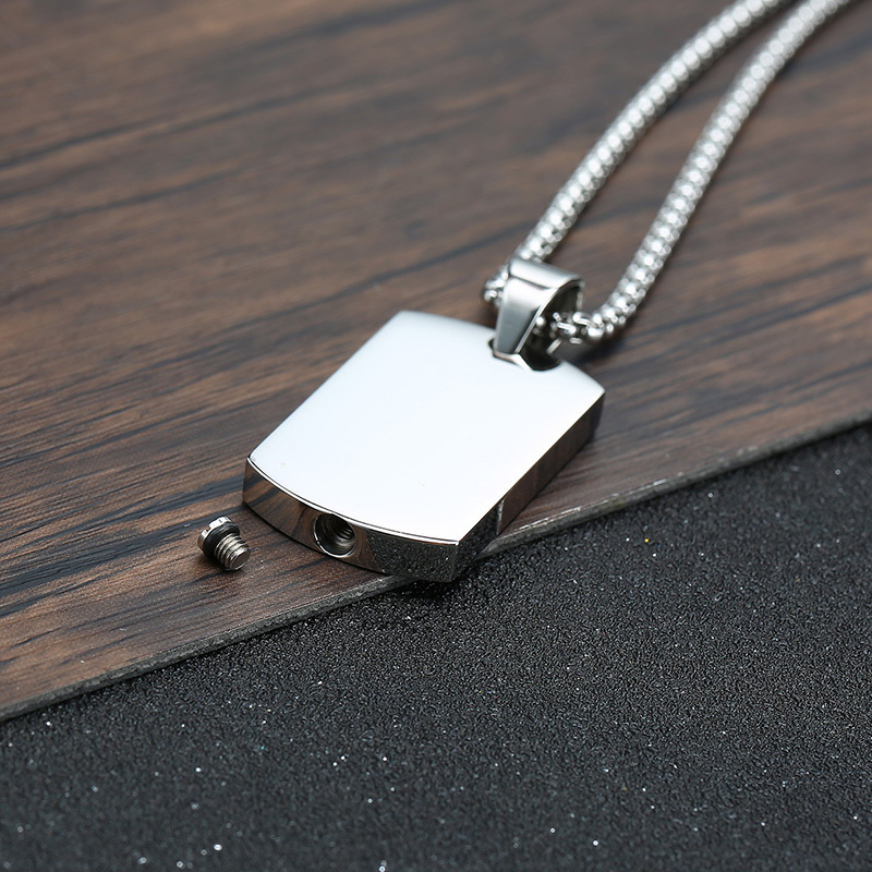 Men Dog Tag Urn Necklace,Stain - Mens Fashion In The 50S reseña y precio