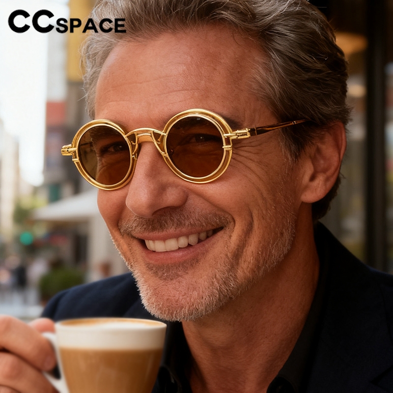 Metal Rotundity Punk Sunglasse - Fashion Men Vogue reseña y precio