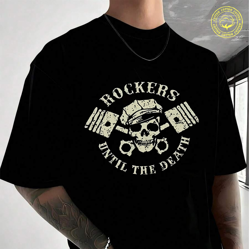 Men Cotton T-Shirt ROCKERS Unt - Mens Fashion In The 50S reseña y precio