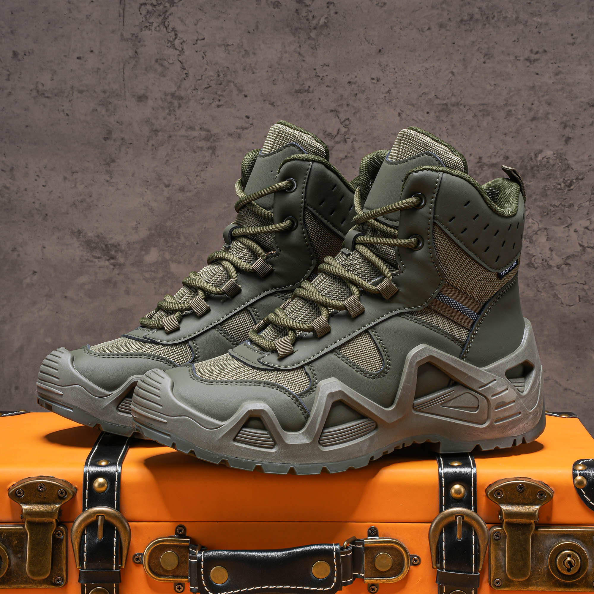 Men's high top boots, hiking b - Men'S Fashion Hiking Boots reseña y precio