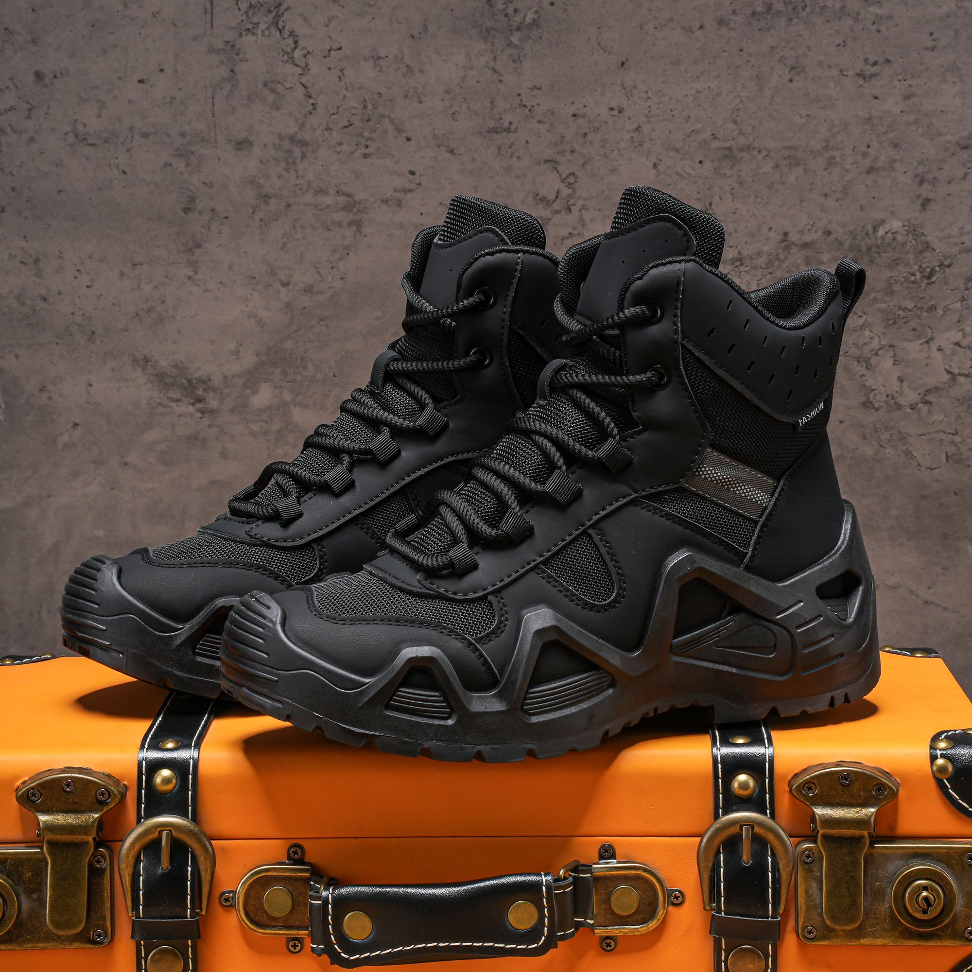Men's high top boots, hiking b - Men'S Fashion Hiking Boots reseña y precio