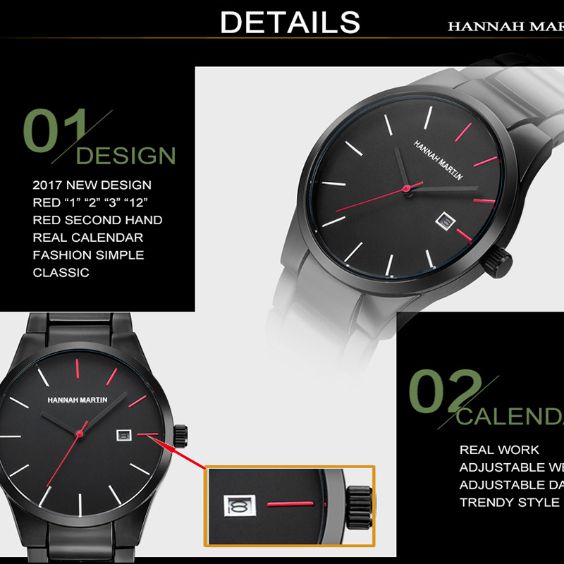 2018 Quartz Creative Vogue Red - Fashion Men Vogue reseña y precio