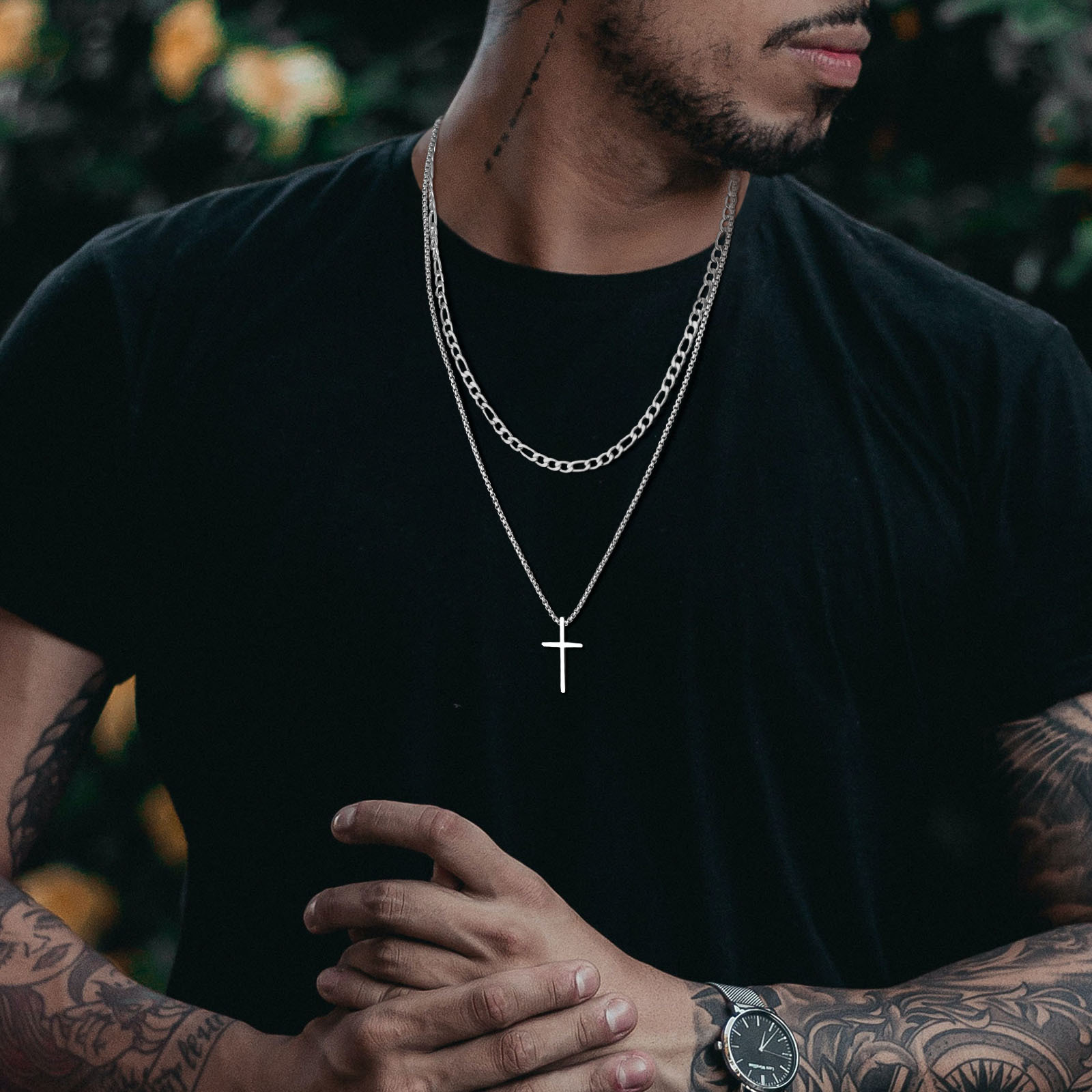 Trendy Cross Necklace for Men  - Mens Fashion In The 50S reseña y precio