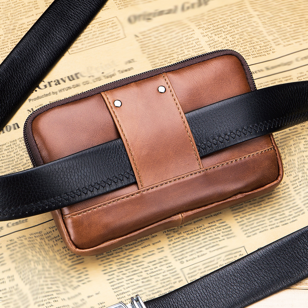 Genuine leather men's waist ba - Leather Belt Braided reseña y precio