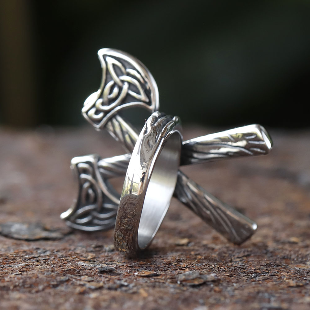 2025 Vintage Celtic Wolf Ax ri - Men'S Fashion Guide reseña y precio
