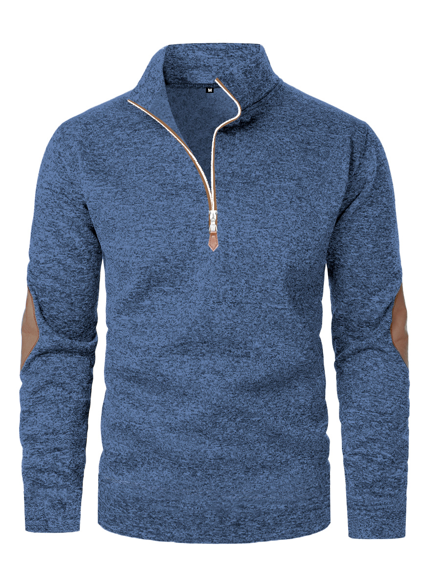Men's standing collar short zi - Men'S Fashion V Neck Sweater reseña y precio