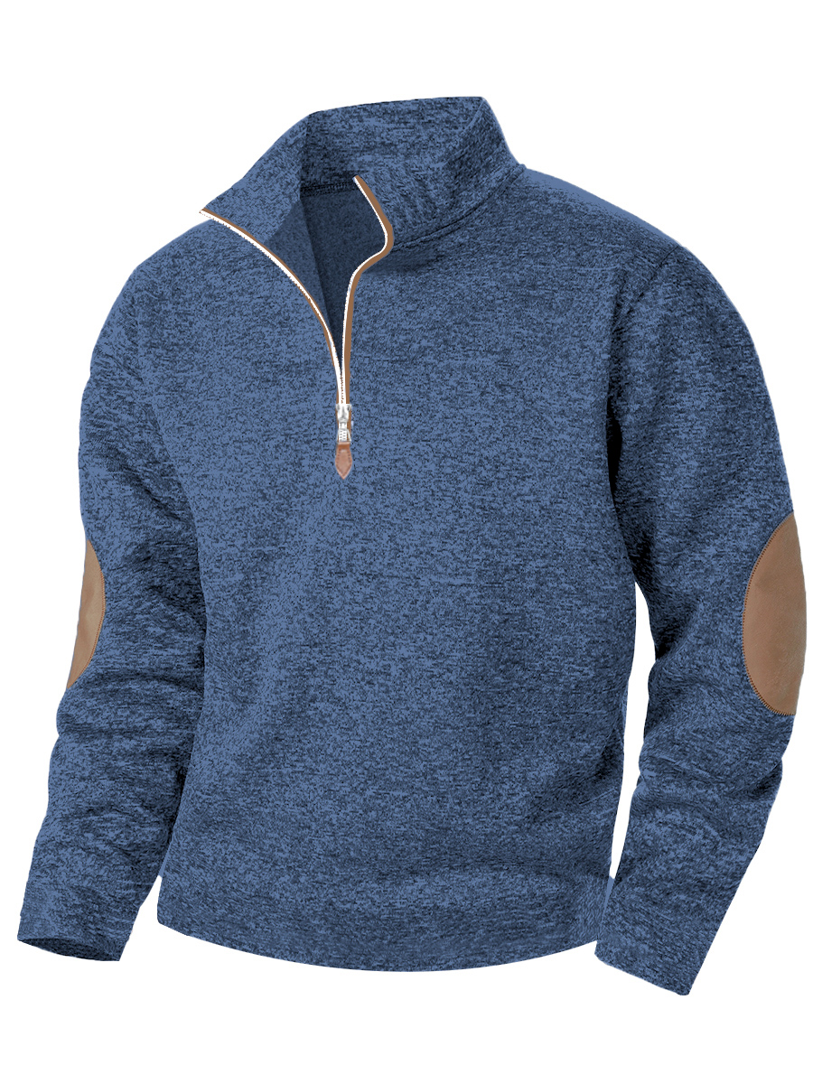 Men's standing collar short zi - Men'S Fashion V Neck Sweater reseña y precio