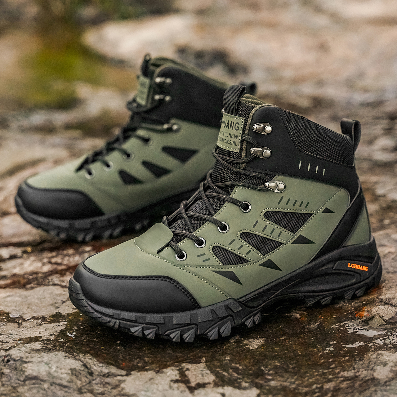 High-top classic men's boots w - Men'S Fashion Hiking Boots reseña y precio