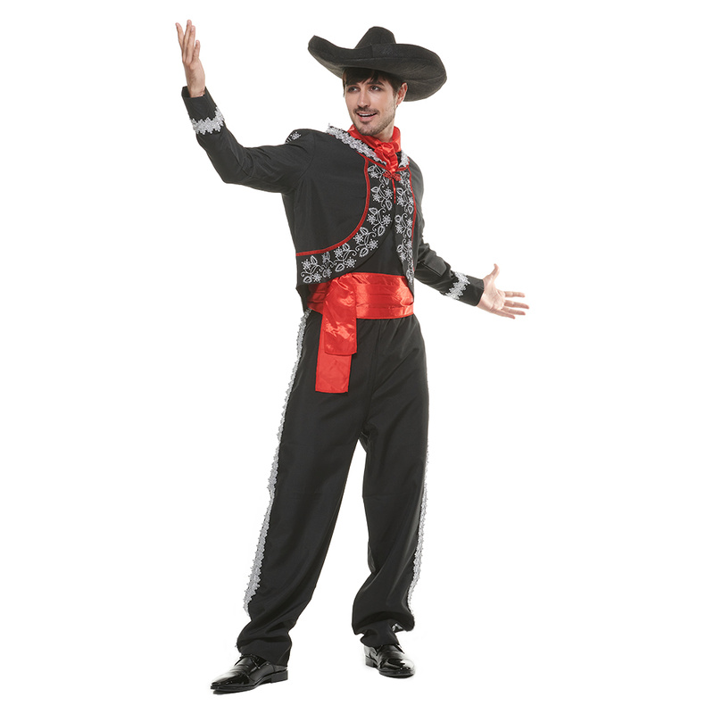 Men Mariachi Black Senor Hallo - Leather Belt Braided reseña y precio