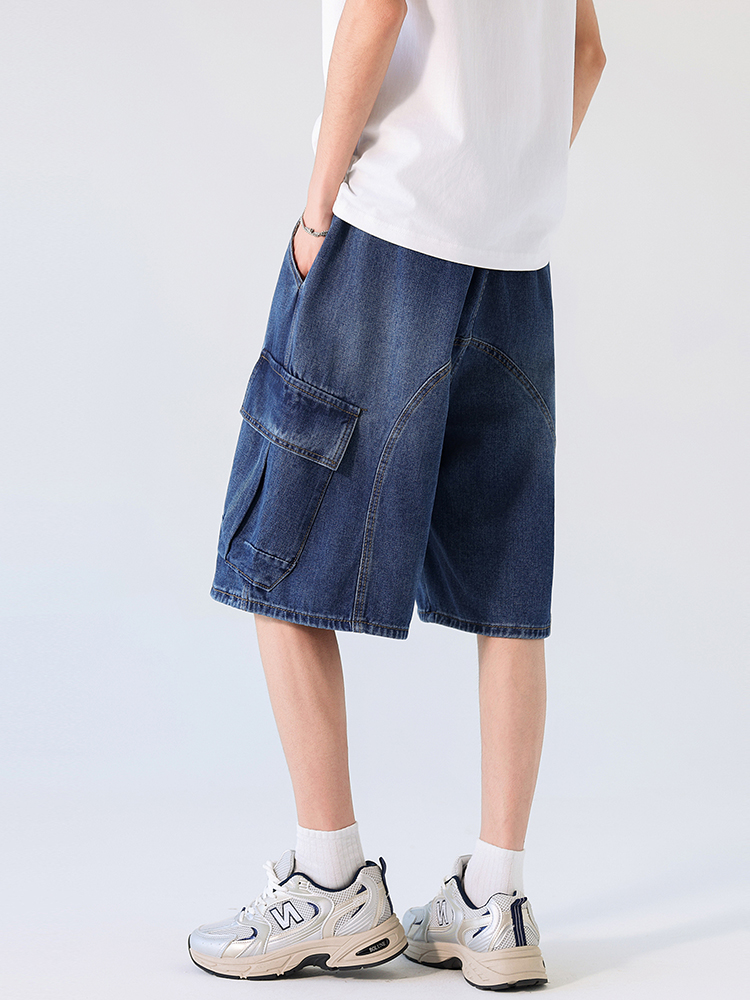 Cargo Shorts Men Summer Baggy  - Jeans Pants Fashion Men reseña y precio