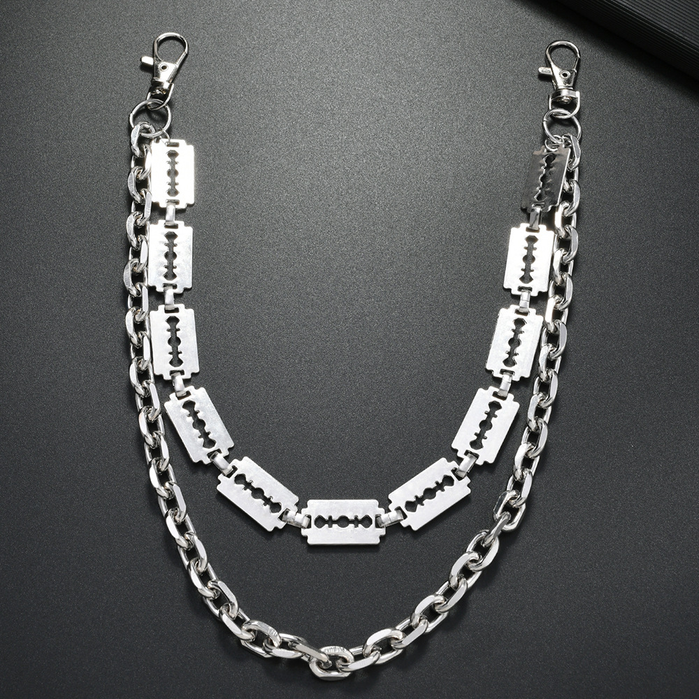 Punk Metal Chain Keychains for - Jeans Pants Fashion Men reseña y precio