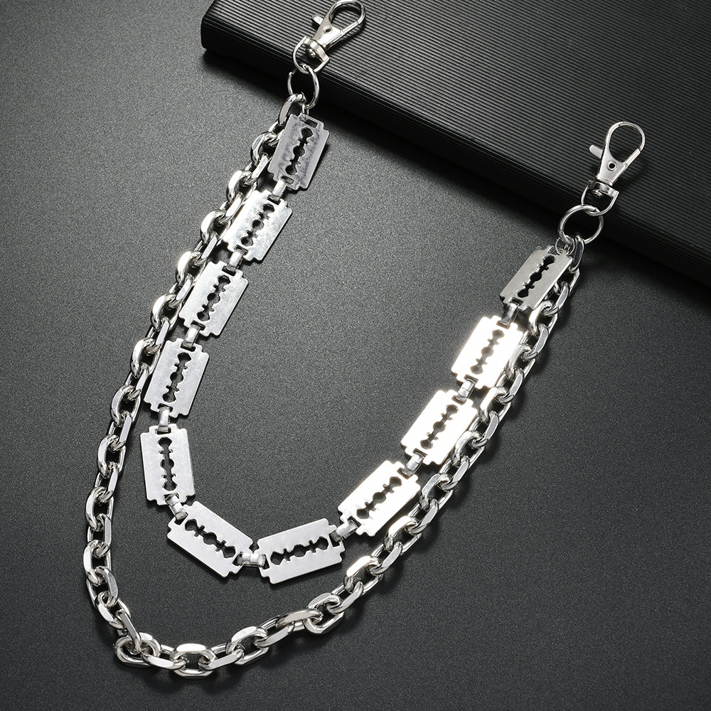 Punk Metal Chain Keychains for - Jeans Pants Fashion Men reseña y precio