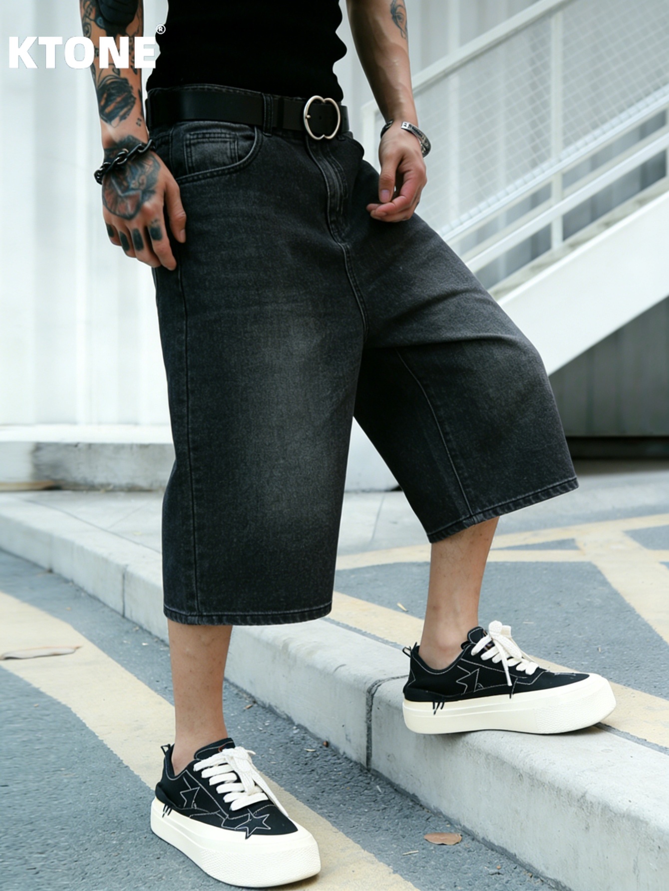 Fashion black non stretch deni - Men Fashion Korean Style reseña y precio