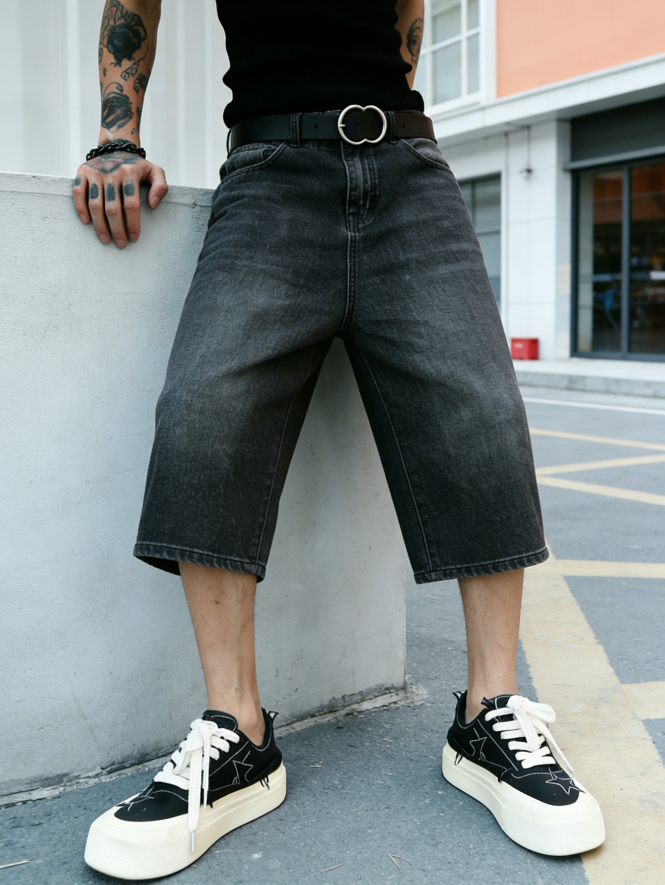 Fashion black non stretch deni - Men Fashion Korean Style reseña y precio