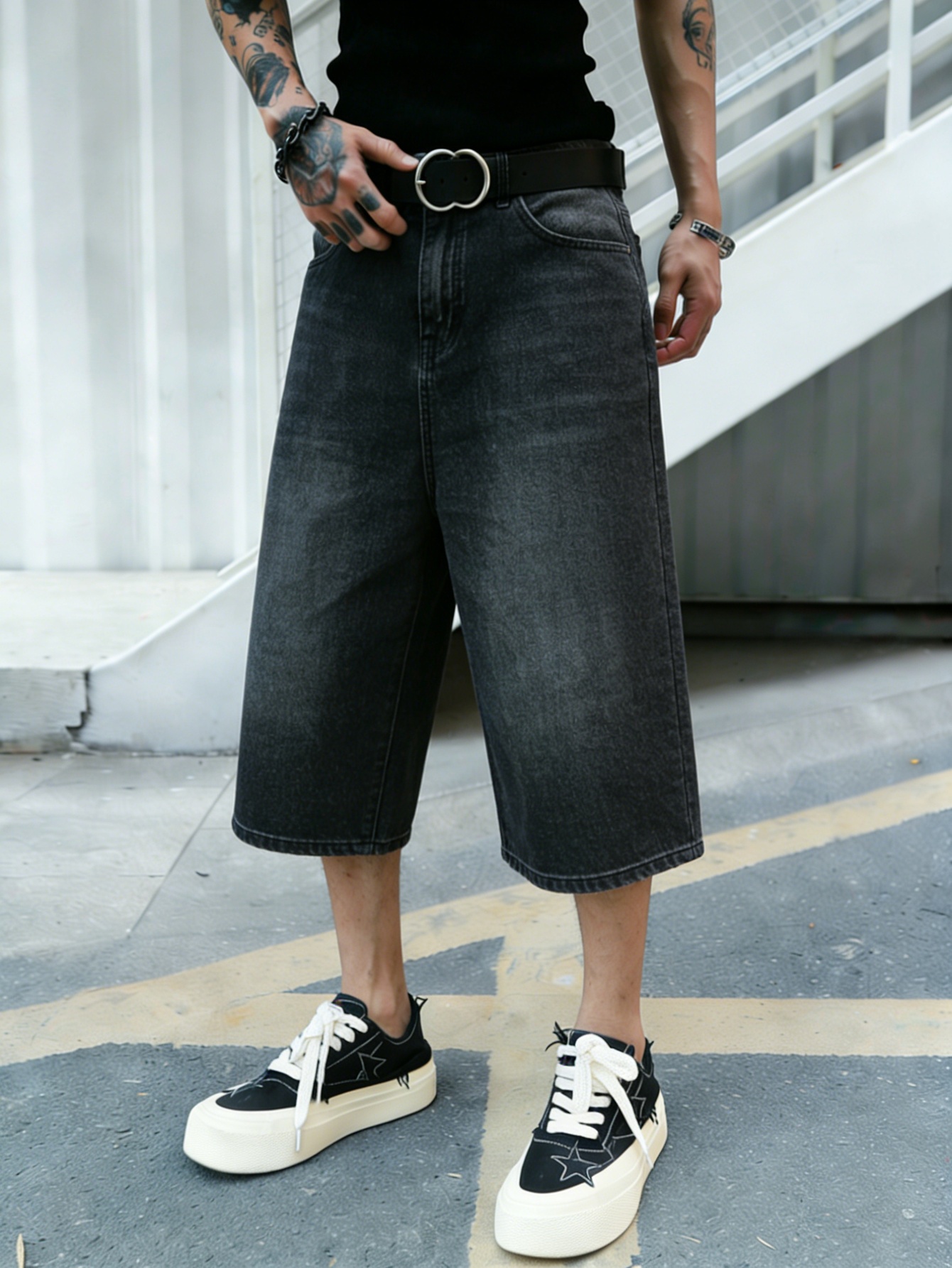 Fashion black non stretch deni - Men Fashion Korean Style reseña y precio