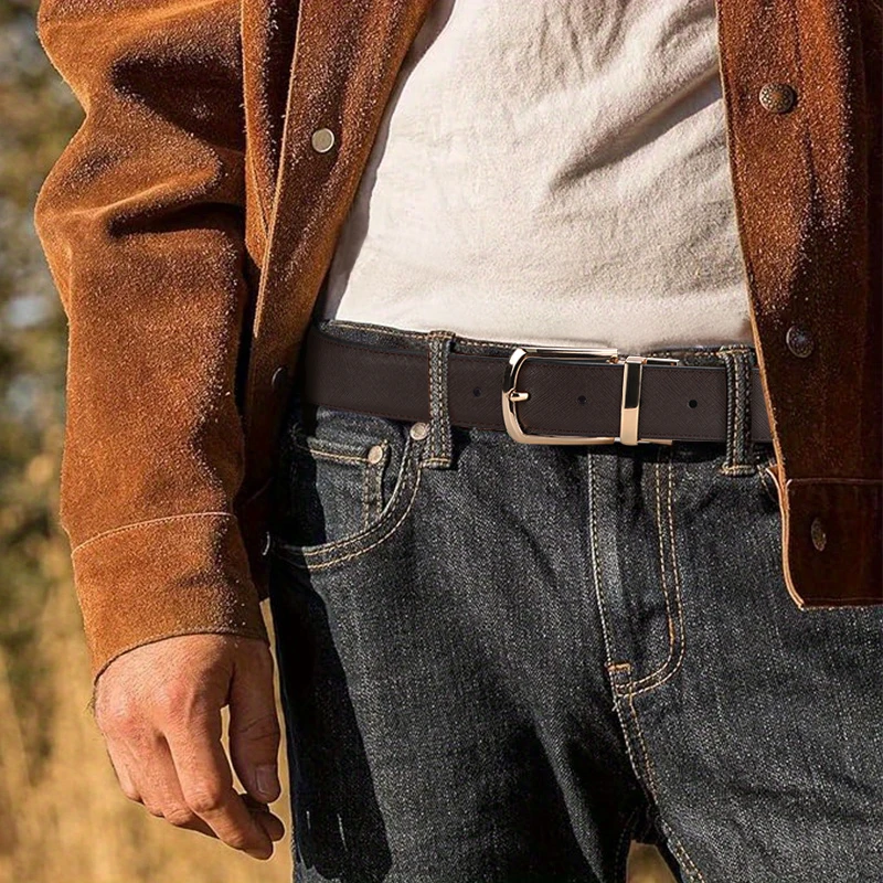 1pc Men's Business Genuine Lea - Leather Belt Braided reseña y precio