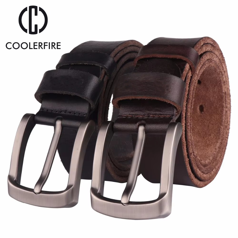 CCOOLERFIRE Men Belt Full Grai - Leather Belt Braided reseña y precio