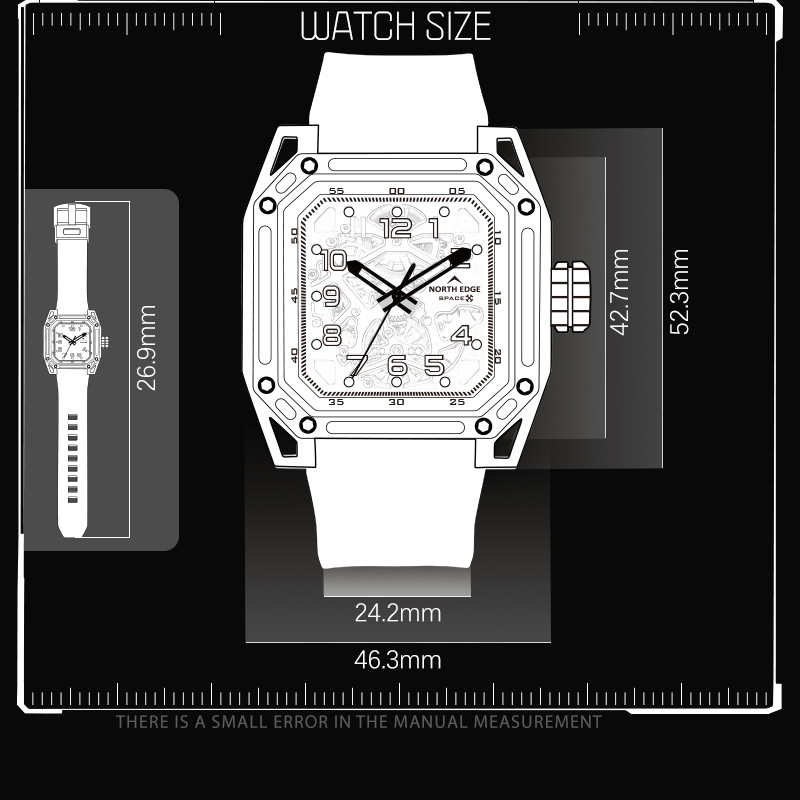 NORTH EDGE Men's Mechanical Wa - Men'S Fashion X reseña y precio