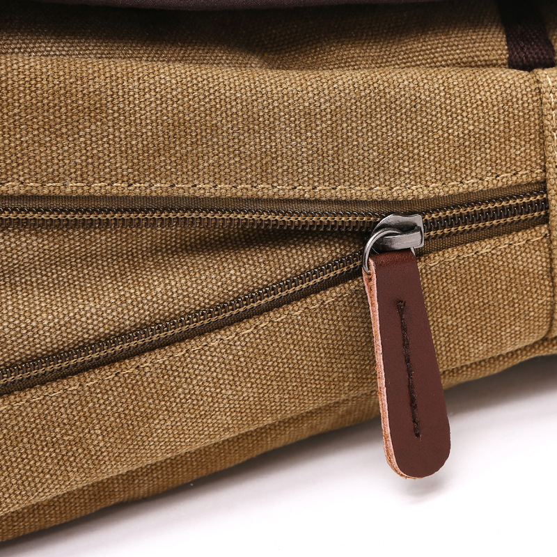Retro Solid Canvas Shoulder Ba - Men Fashion Korean Style reseña y precio