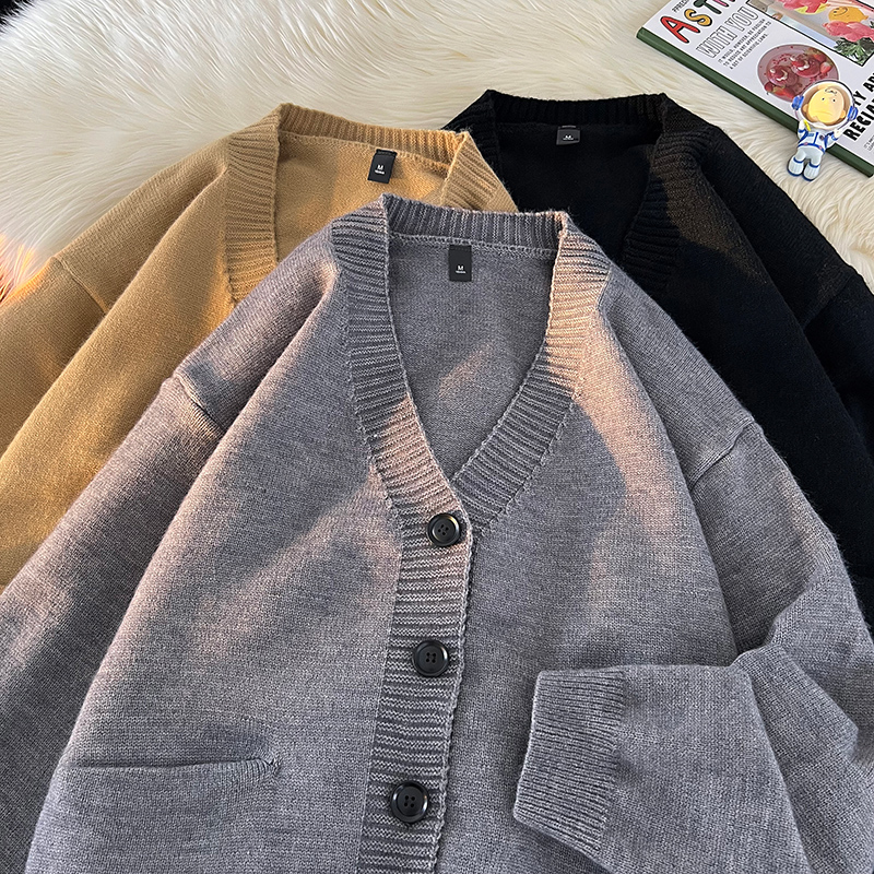 Autumn and Winter New Korean F - Men'S Fashion V Neck Sweater reseña y precio