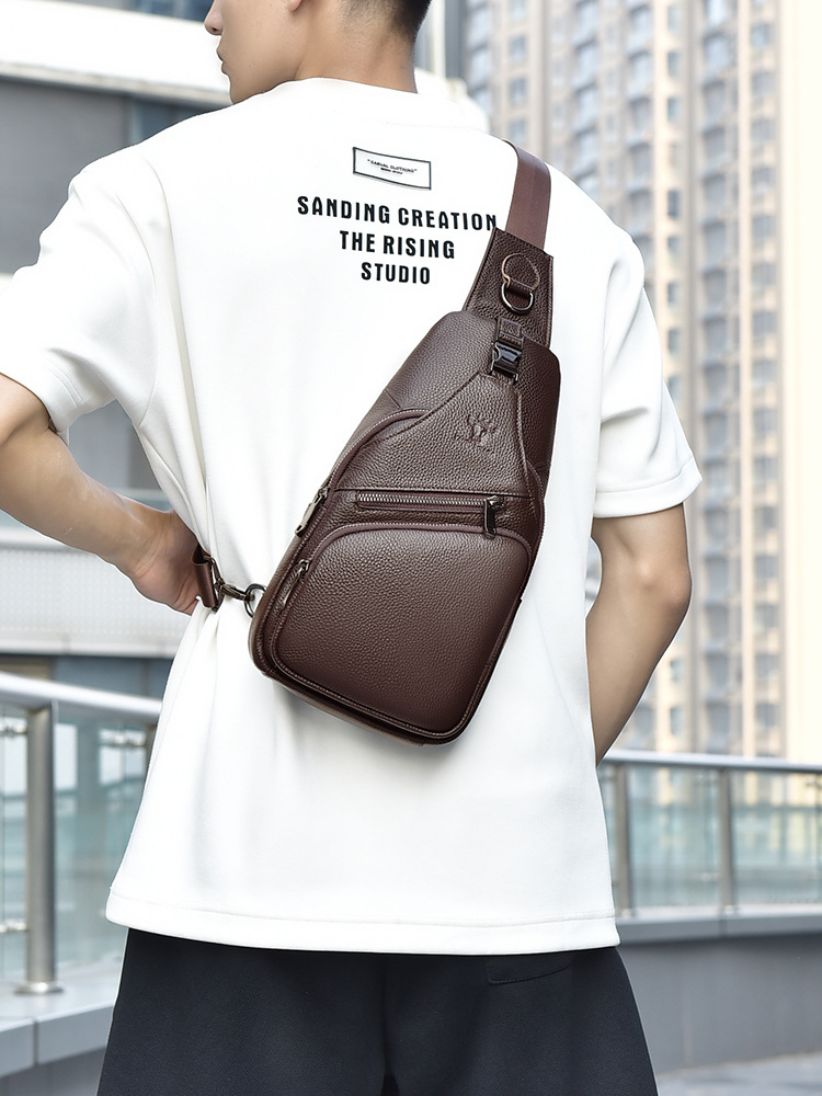 2026 Genuine leather Men's che - Men Fashion Korean Style reseña y precio