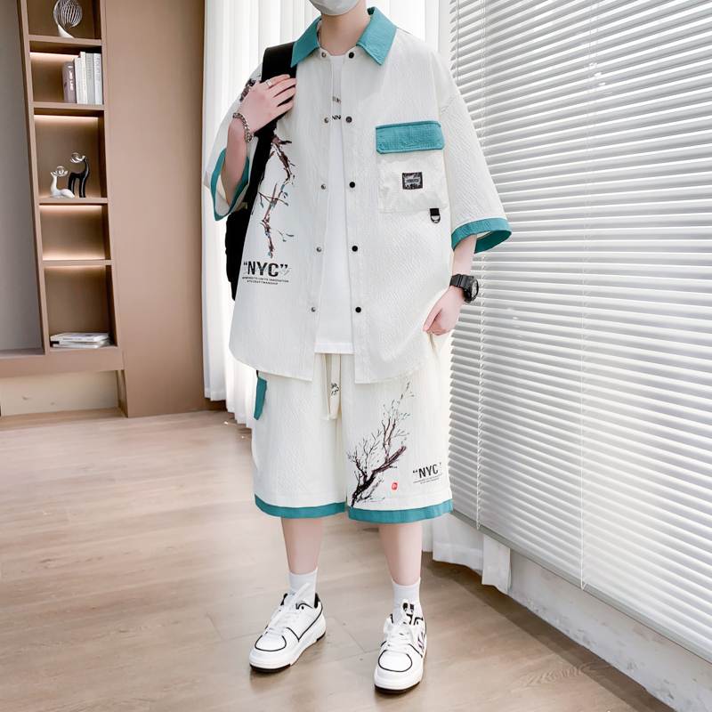 Shirt+shorts 2026 Summer New s - Mens Fashion Casual 2026 reseña y precio
