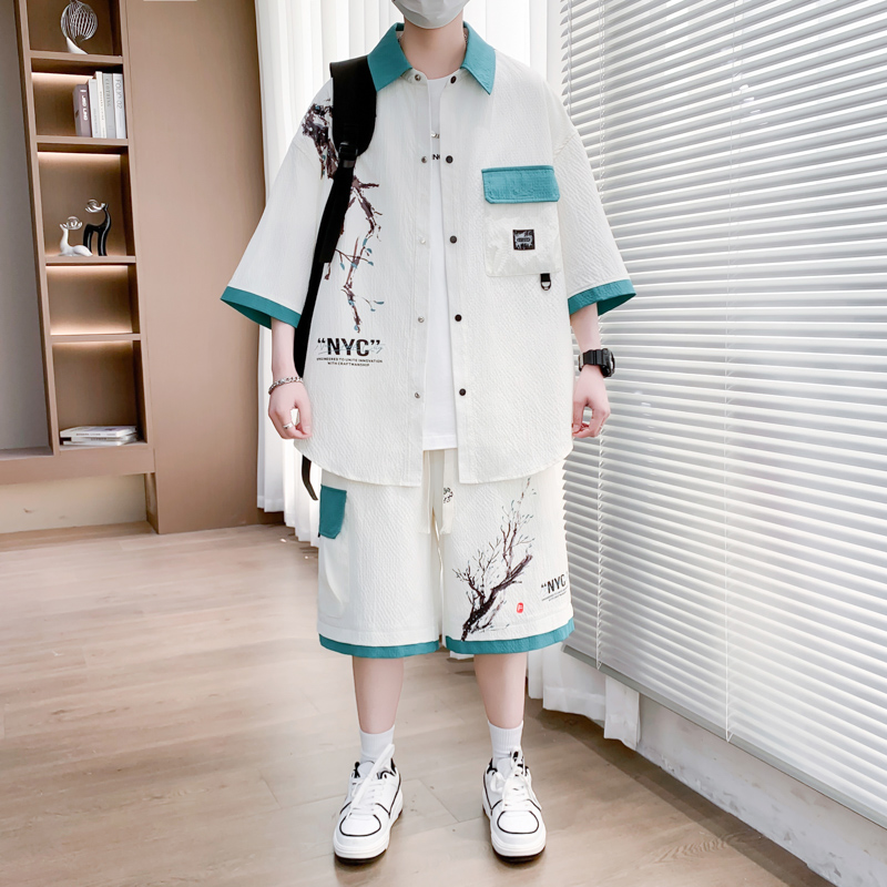 Shirt+shorts 2026 Summer New s - Mens Fashion Casual 2026 reseña y precio